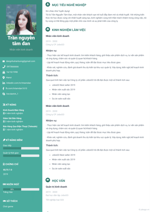 JobsGO CV